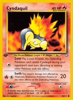 Cyndaquil #56 from Neo Genesis