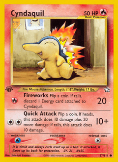 Cyndaquil #57 from Neo Genesis