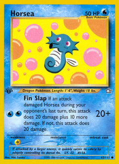 Horsea #62 from Neo Genesis