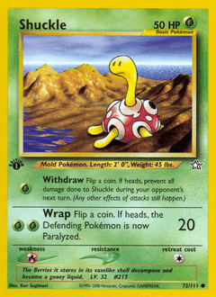 Shuckle #72 from Neo Genesis