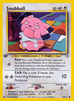 Snubbull #74 from Neo Genesis