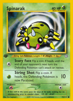 Spinarak #75 from Neo Genesis