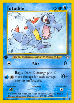 Totodile #80 from Neo Genesis
