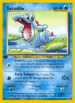 Totodile #81 from Neo Genesis