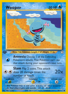 Wooper #82 from Neo Genesis