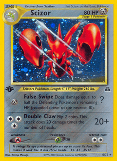 Scizor #10 from Neo Discovery