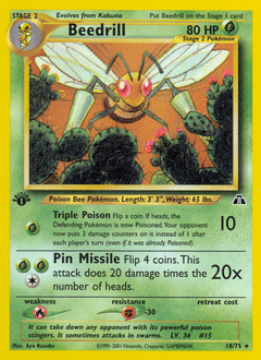 Beedrill #18 from Neo Discovery