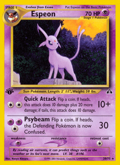 Espeon #20 from Neo Discovery