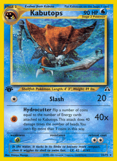 Kabutops #25 from Neo Discovery