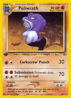 Poliwrath #28 from Neo Discovery