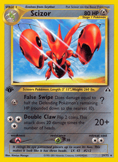 Scizor #29 from Neo Discovery
