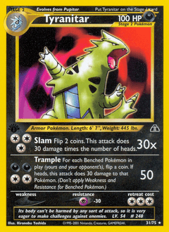 Tyranitar #31 from Neo Discovery