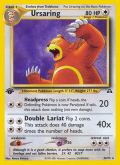 Ursaring #34 from Neo Discovery