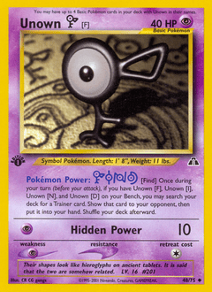 Unown [F] #48 from Neo Discovery