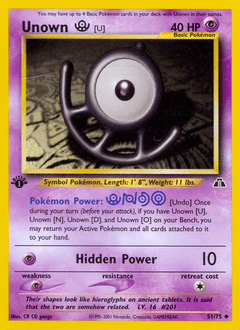 Unown [U] #51 from Neo Discovery