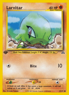 Larvitar #57 from Neo Discovery