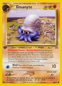 Omanyte #60 from Neo Discovery