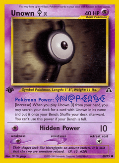 Unown [I] #68 from Neo Discovery