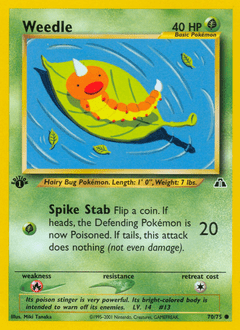 Weedle #70 from Neo Discovery