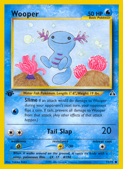Wooper #71 from Neo Discovery