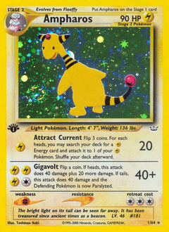 Ampharos #1 from Neo Revelation