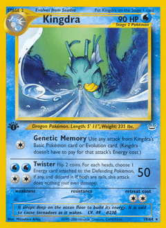 Kingdra #19 from Neo Revelation