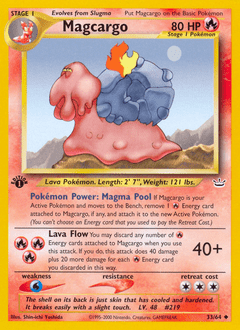 Magcargo #33 from Neo Revelation