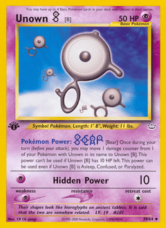 Unown [B] #39 from Neo Revelation