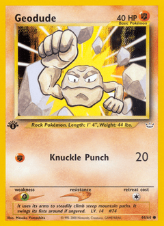 Geodude #44 from Neo Revelation