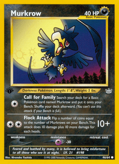 Murkrow #46 from Neo Revelation