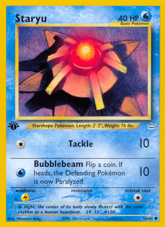 Staryu #56 from Neo Revelation
