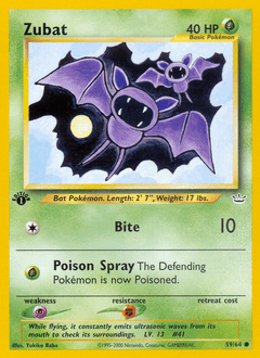 Zubat #59 from Neo Revelation