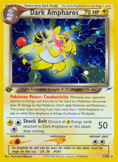 Dark Ampharos #1 from Neo Destiny