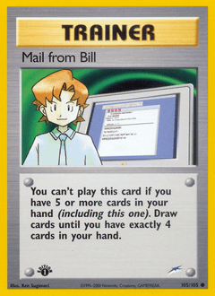 Mail from Bill #105 from Neo Destiny