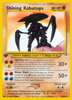 Shining Kabutops #108 from Neo Destiny