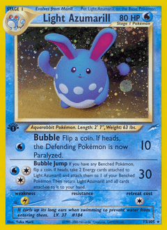 Light Azumarill #13 from Neo Destiny