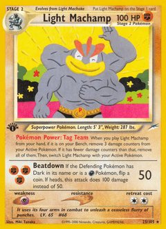Light Machamp #25 from Neo Destiny