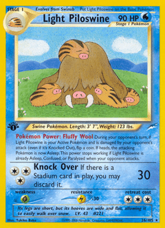 Light Piloswine #26 from Neo Destiny