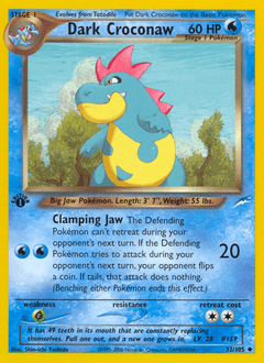 Dark Croconaw #32 from Neo Destiny