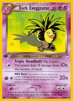 Dark Exeggutor #33 from Neo Destiny