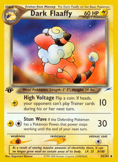 Dark Flaaffy #34 from Neo Destiny