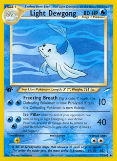 Light Dewgong #45 from Neo Destiny