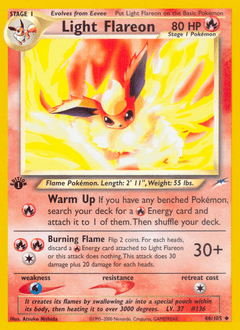 Light Flareon #46 from Neo Destiny