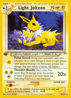 Light Jolteon #48 from Neo Destiny