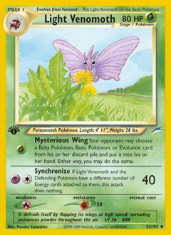 Light Venomoth #53 from Neo Destiny