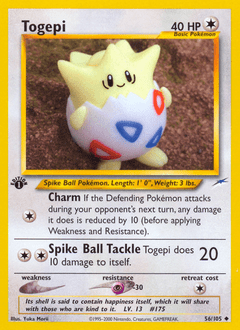 Togepi #56 from Neo Destiny