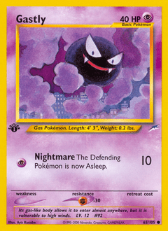 Gastly #65 from Neo Destiny