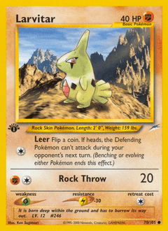 Larvitar #70 from Neo Destiny