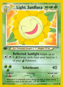 Light Sunflora #72 from Neo Destiny