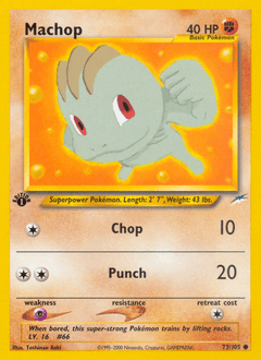 Machop #73 from Neo Destiny
